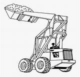 Coloring Deere Tractor John Loader Heavy Construction Equipment Machinery Clipart Kindpng sketch template