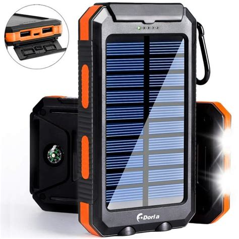 Solar Charger 20000mah Power Bank Portable Charger Solar Phone Charger