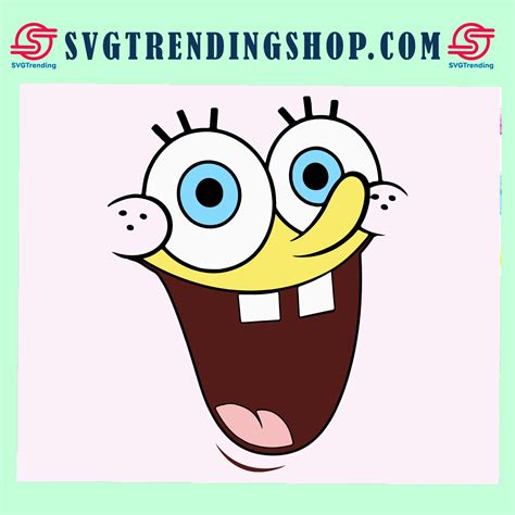 Spongebob Squarepants Large Smiling Face Spongebob Sv