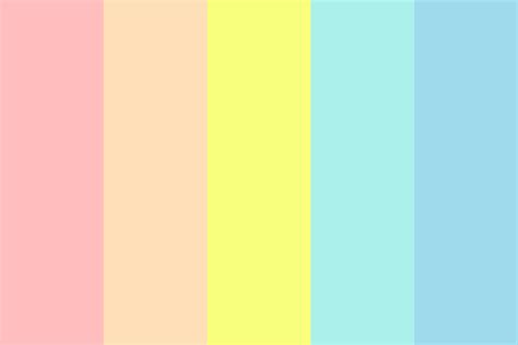 Rainbow Pastel 123 Color Palette