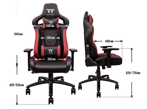 Thermaltake Gaming U Fit Gaming Chair Black And Red Ggc Uft Brmwds 01