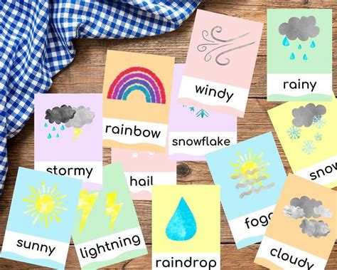 Weather Flashcards Teach The Weather Free Flashcards And Posters