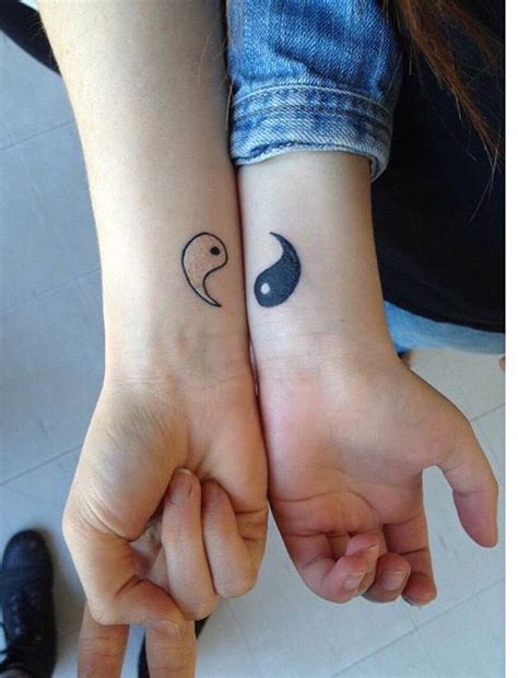 Ying Yang Friend Tattoos Friendship Tattoos Matching Tattoos