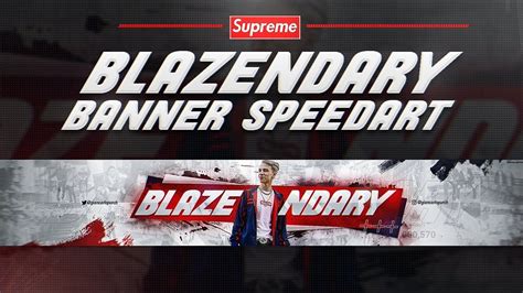 Blazendary Hypebeast Youtube Banner Speedart Youtube