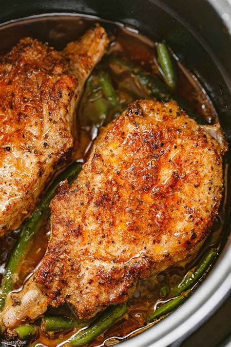 You can technically use any cut that you prefer, however, i recommend becoming familiar with their differences and adjusting the. Instant Pot Pork Chops and Green Beans | Jennifer K | Copy ...