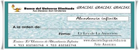 Hoy 7 11 2018 Cheque De La Abundancia