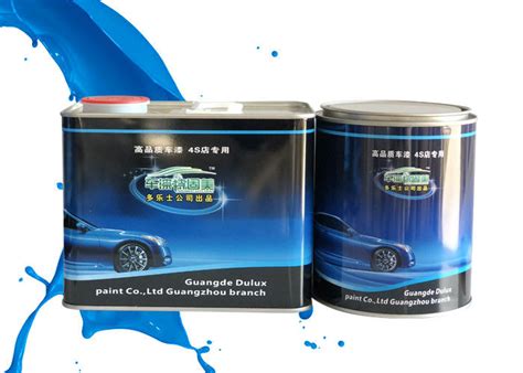 Mixed Blue Shining Silver Metallic Automotive Paint Heat Resistant