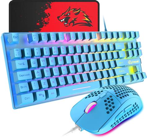 Buy Gaming Keyboard And Mouse Combo88 Keys Compact Rainbow Backlit