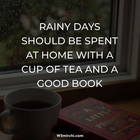 Rainy Days Should Be Spent At Home बारिश कोट्स