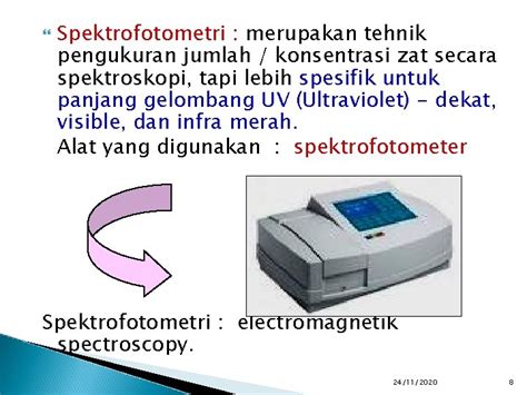 Pokok Bahasan Analisa Spektroskopi Dan Kromatografi Spektrofotometri Ultra