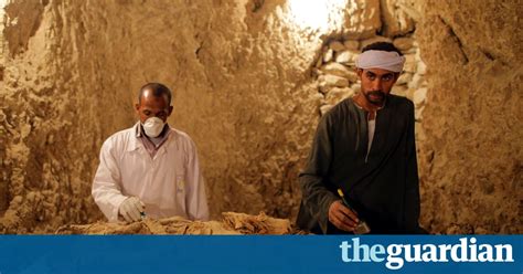 egypt announces discovery of 3 500 year old tombs in luxor world news the guardian
