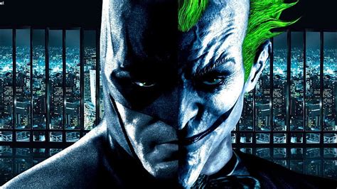 Batman Vs Joker Half Face Hd Wallpaper Pxfuel