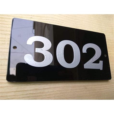Door Number Plate Acrylic Embossed Letters Online
