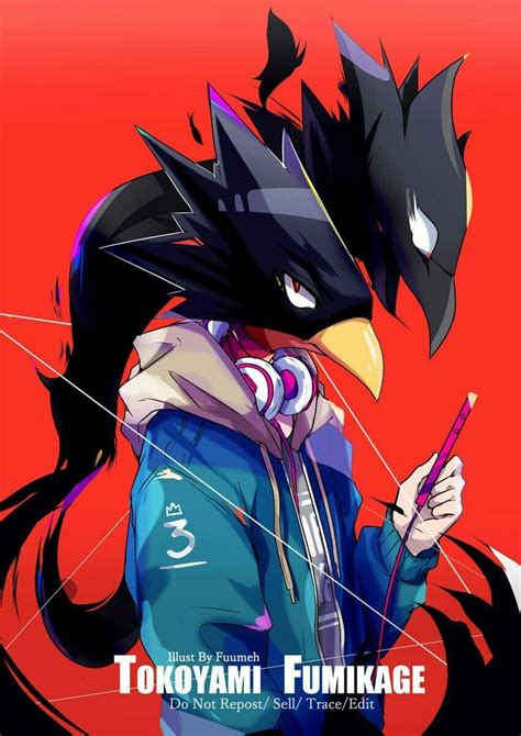 Fumikage Tokoyami And Dark Shadow My Hero Academia Boku No Hero