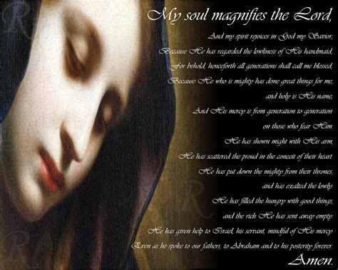 The Magnificat Canticle Of Mary The Song Of Mary Gospel Of Etsy