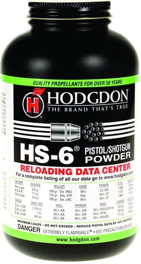 Hodgdon Smokeless Shotgun And Pistol Powders Hs 6 1 Lb Reliable Gun