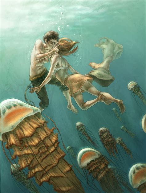 Underwater Lovin By Shley77 On Deviantart Kiss Illustration