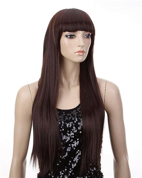 28 Sexy Long Straight Synthetic Hair Wig Model Jf010689 Black Beauty
