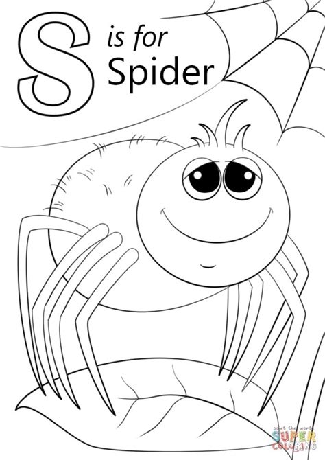 Coloring pages hulk, collection of 110 pieces. Get This Letter S Coloring Pages Spider - slp4n