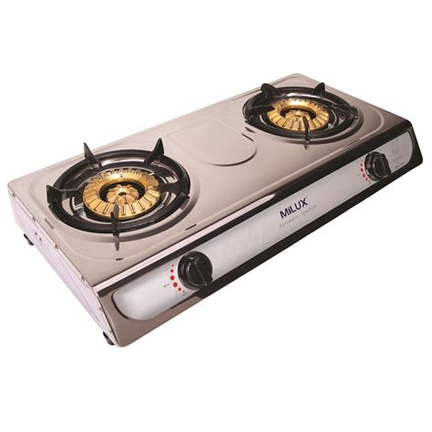 Milux Double Burner Gas Cooker Ms 3399 Best Point Electrical Chain
