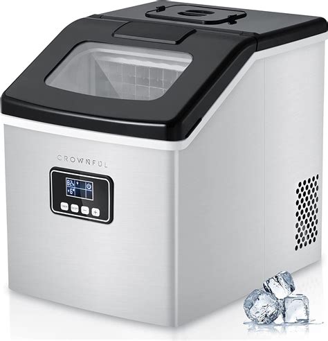 Crownful Ice Maker Machine Countertop 40lbs24h Self Cleaning Used