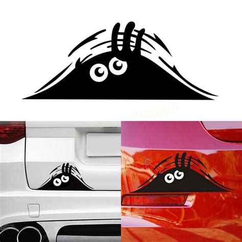 20 8cm Funny Peeking Monster Auto Car Walls Windows Sticker Graphic
