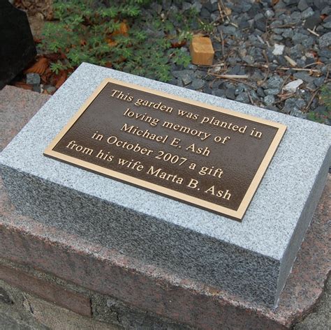 Bronze Dedication Plaques Quincy Memorials