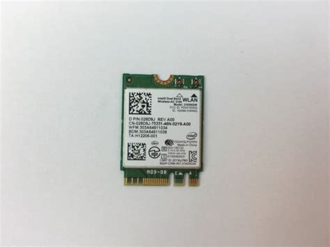 Dell Inspiron 156 15 5547 Intel Wireless Wifi Bluetooth Card 28d9j