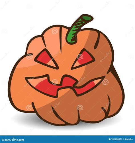 Funny Cartoon Halloween Pumpkin Stock Vector Illustration Of Autumn