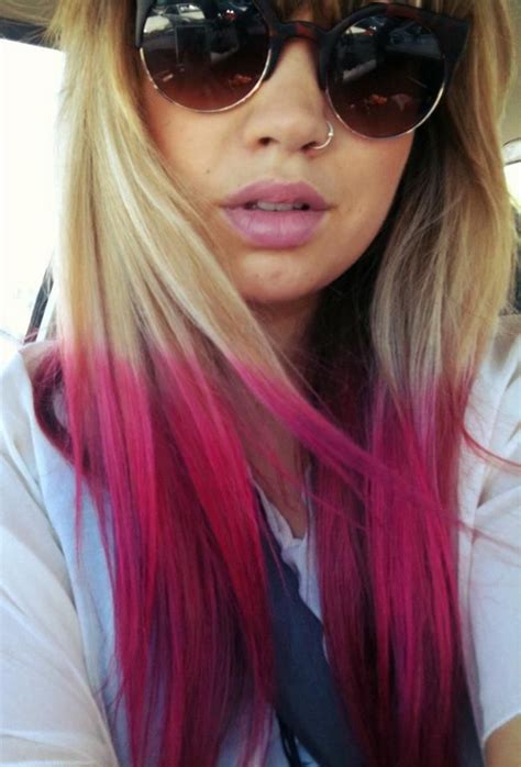 Pink Dip Dye Dip Dye Hair Dipped Hair Hair Dye Colors