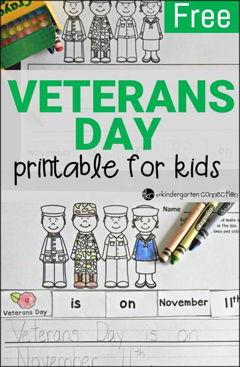 Freebie Veterans Day Printable For Kids