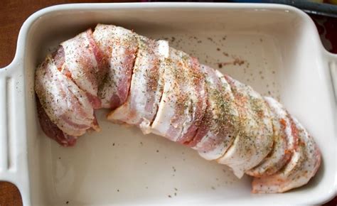 I have made bacon wrapped tenderloin a few times but this is a much easier method. Roasted Bacon Wrapped Pork Tenderloin
