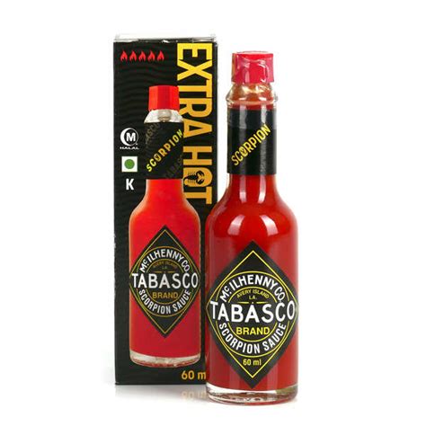 Tabasco Scorpion Extra Hot Sauce Piquante Tr S Piment E Mc Ilhenny