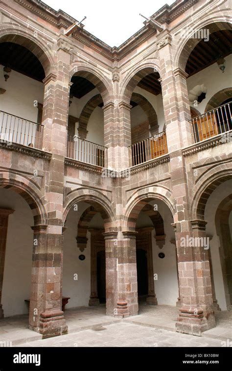 Interior Courtyard Of The Casa Allende Or Museo Historico De San Miguel
