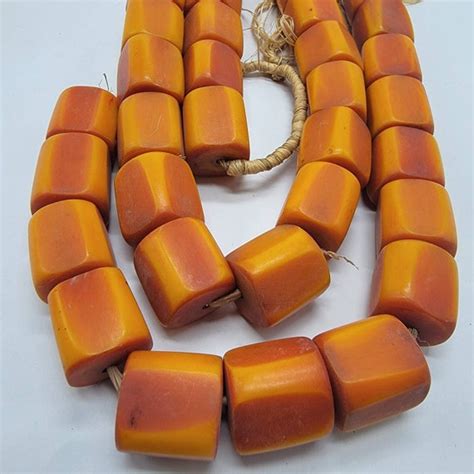 3 African Amber Beads Jewelry Making Beads Etsy