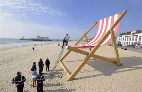 Worlds Largest Deckchair Comes To Bournemouth