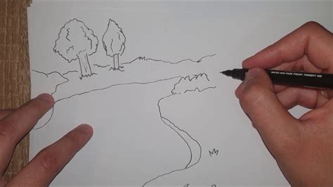 Kako Nacrtati Prolecnu Scenupejzazhow To Draw A Cartoon Spring