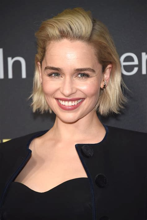 She Gave Her Bob Some Volume While Attending A Gala In New York Emilia Clarke Pixie Cut