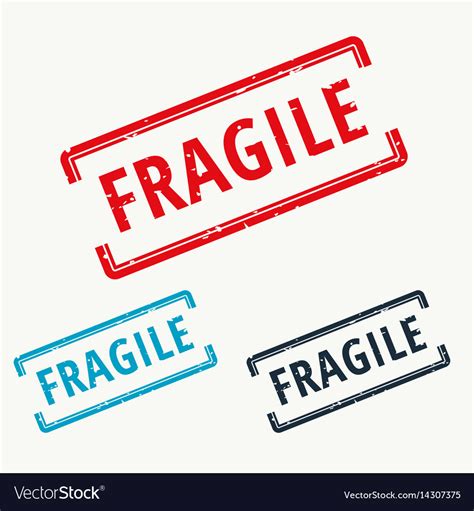 Fragile Rubber Stamp Royalty Free Vector Image