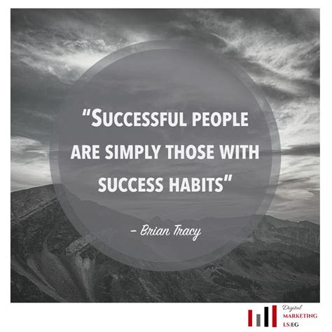 Successful People Are Simply Those With Success Habits Brian Tracy