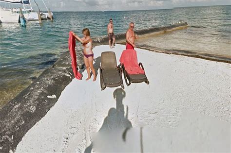 Sunbathing Woman Caught TOPLESS By Google Street View Cameras Mirror