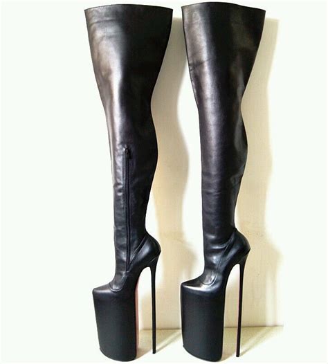 extreme high heels overknee stiefel 40 cm gr 43 boots heeled boots heels
