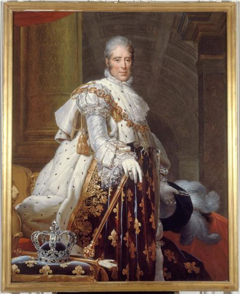 Portrait De Charles X 1757 1836 Roi De France En Costume De Sacre