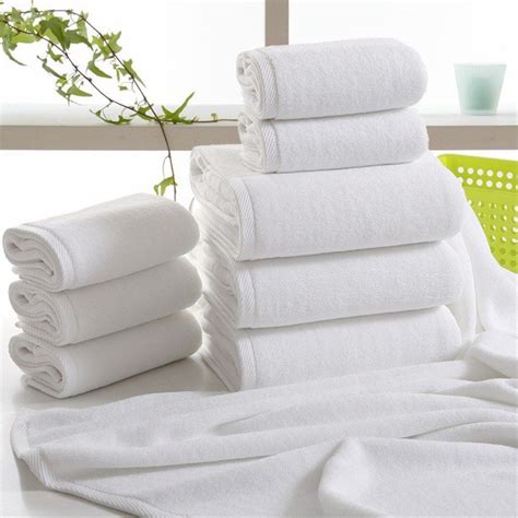Fuya Solid White Hotel Towels 600g Gsm Cotton Towel Set Face Towels