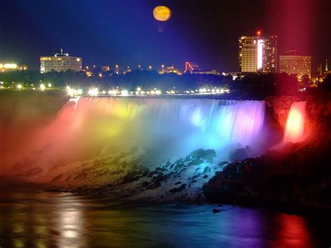 47 Niagara Falls At Night Wallpaper Wallpapersafari
