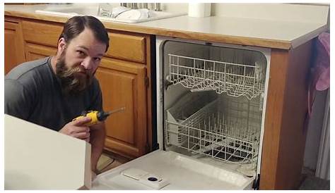 DIY How to install a new dishwasher Samsung DW80R5060UG - YouTube