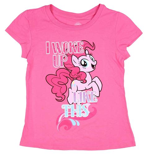 My Little Pony Tee Pinkie Pie T Shirt I Woke Up Like This Girl S Pink