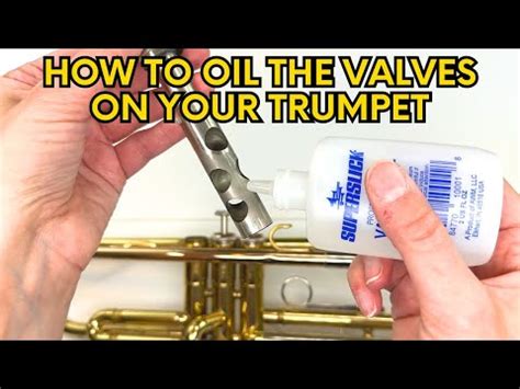 How To Oil Trumpet Valves Youtube
