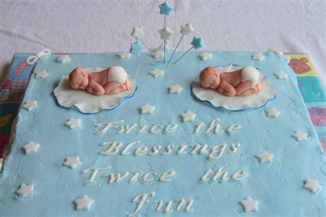 Baby Shower Cakes Twin Girls Twin Baby Shower Cake Cake By