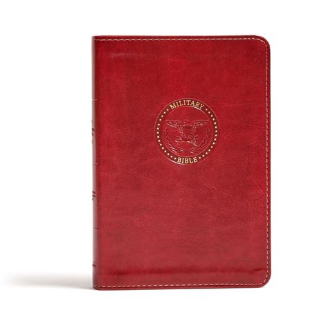 Csb Military Bible For Marines Burgundy Leathert
